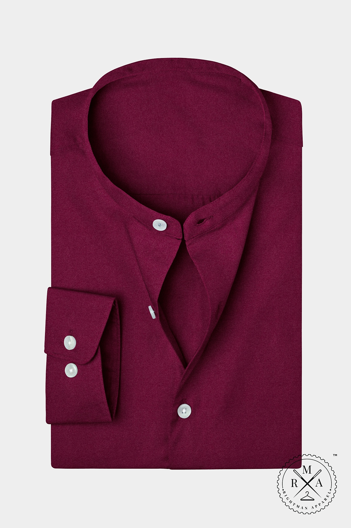 Maroon Satin Shirt SH343